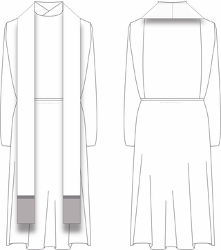 Transitional Deacon Priest Stole Pattern |Transitional Deacon Priest Sewing Pattern Ecclesiastical Sewing