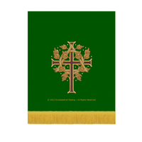 Sanctified Collection Trinity Green Altar Hangings Pulpit Lectern Fall | Green Altar Hangings Ecclesiastical Sewing