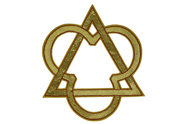 Trinity Symbol Goldwork Applique | Religious Appliques for Vestments