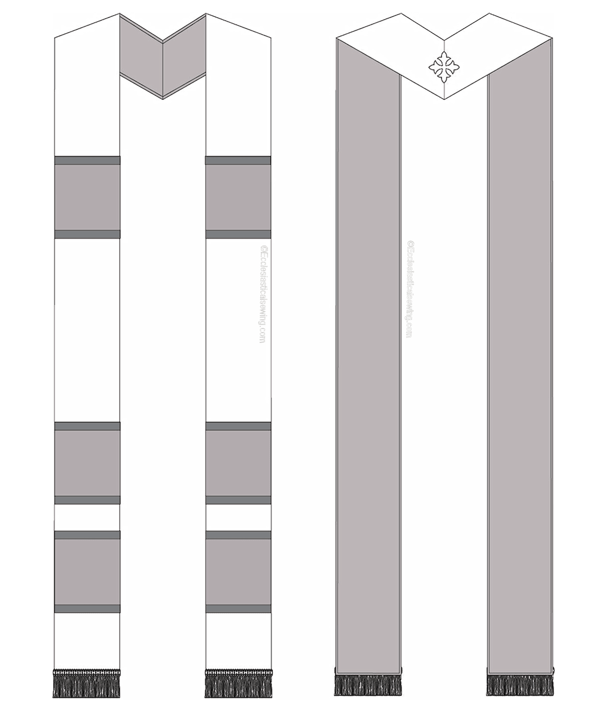 Stole Pattern Priest Religious Vestment Sewing Patterns | Ecclesiastical Sewing