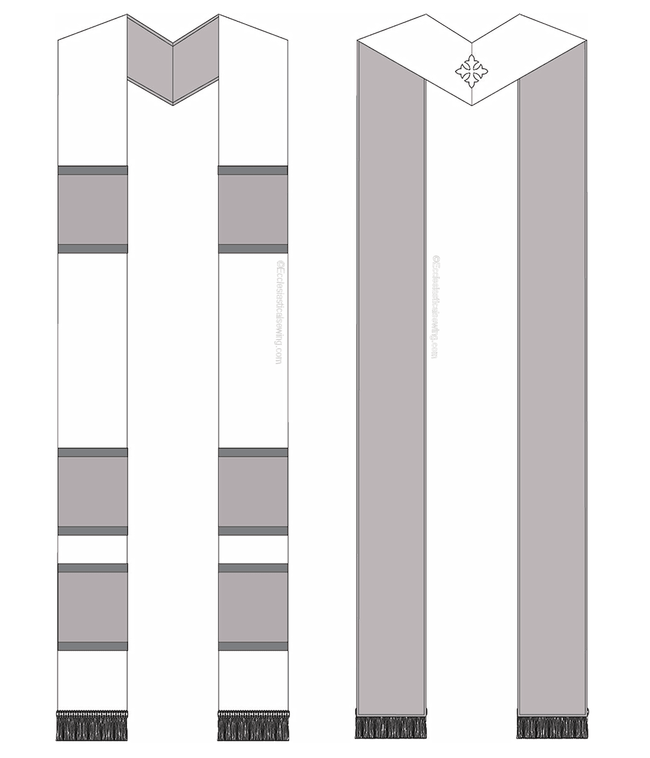 Ecclesiastical Pattern White Priest Religious Vestment Sewing Patterns | Ecclesiastical Sewing