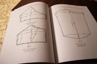 Vestments and How to Make Them: Open pages showing vestment pattern diagrams.